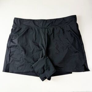 Swim Solutions Boyshorts Womens 24W Black Thigh Minimizer Swim Bottom